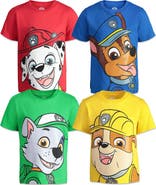 Nickelodeon Paw Patrol 4-Pack Short Sleeve T-Shirts