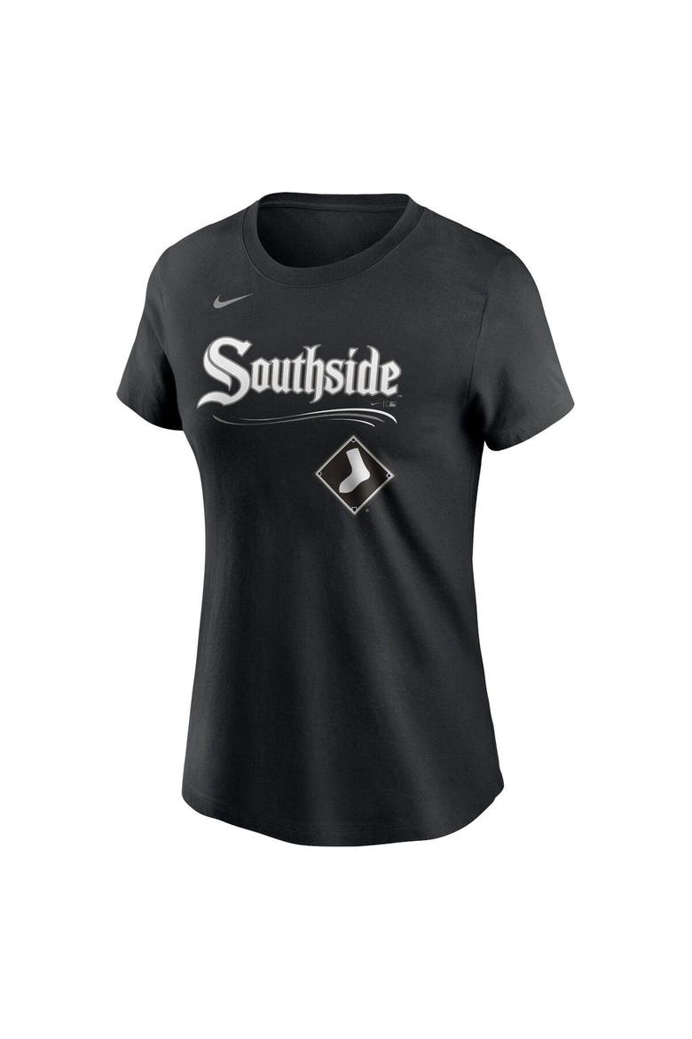 Women's Nike  Black Chicago White Sox City Connect Wordmark T-Shirt, Alternate, color, Black
