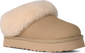 UGG® Kids' Tazzelle Genuine Shearling Collar Slipper | Nordstrom