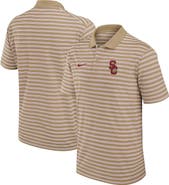 Nike Men's Nike Tan USC Trojans Athletic Prep Striped Performance Polo
