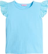 BISBY Kids' Knit Eyelet Tank