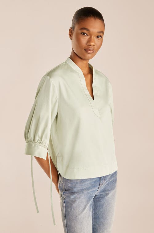 REBECCA TAYLOR REBECCA TAYLOR SHORT SLEEVE POPOVER BLOUSE