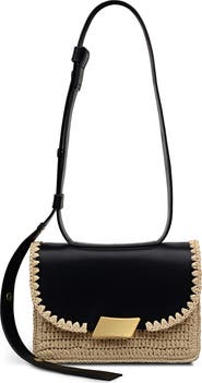 Radley The Belsize - Raffia Small Flapover Crossbody Bag