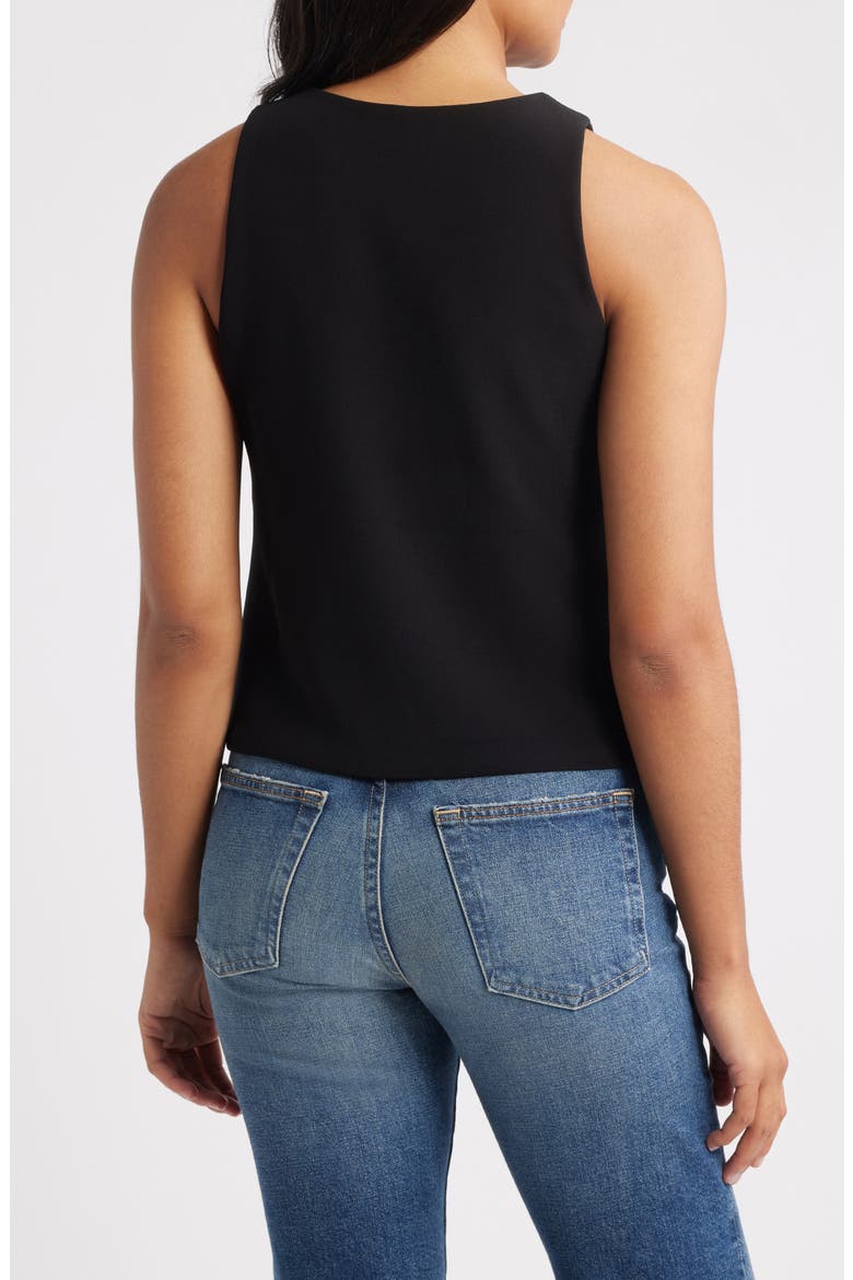 Scuba Knit Tank, Alternate, color, BLACK ONYX