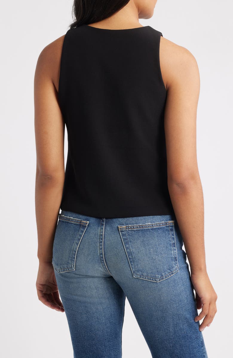 NIC+ZOE Scuba Knit Tank, Alternate, color, Black Onyx