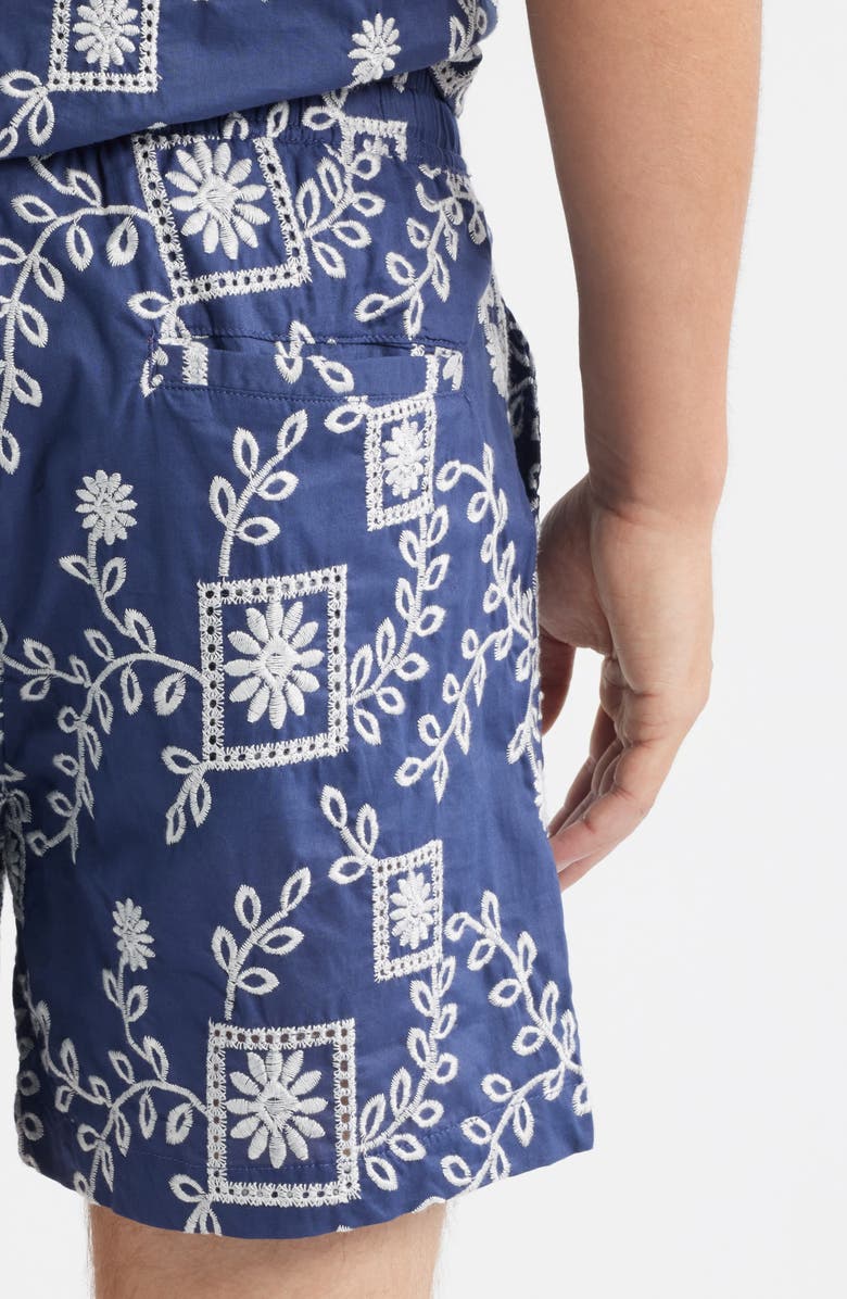 RIZORT Grecian Shorts, Alternate, color, Blue