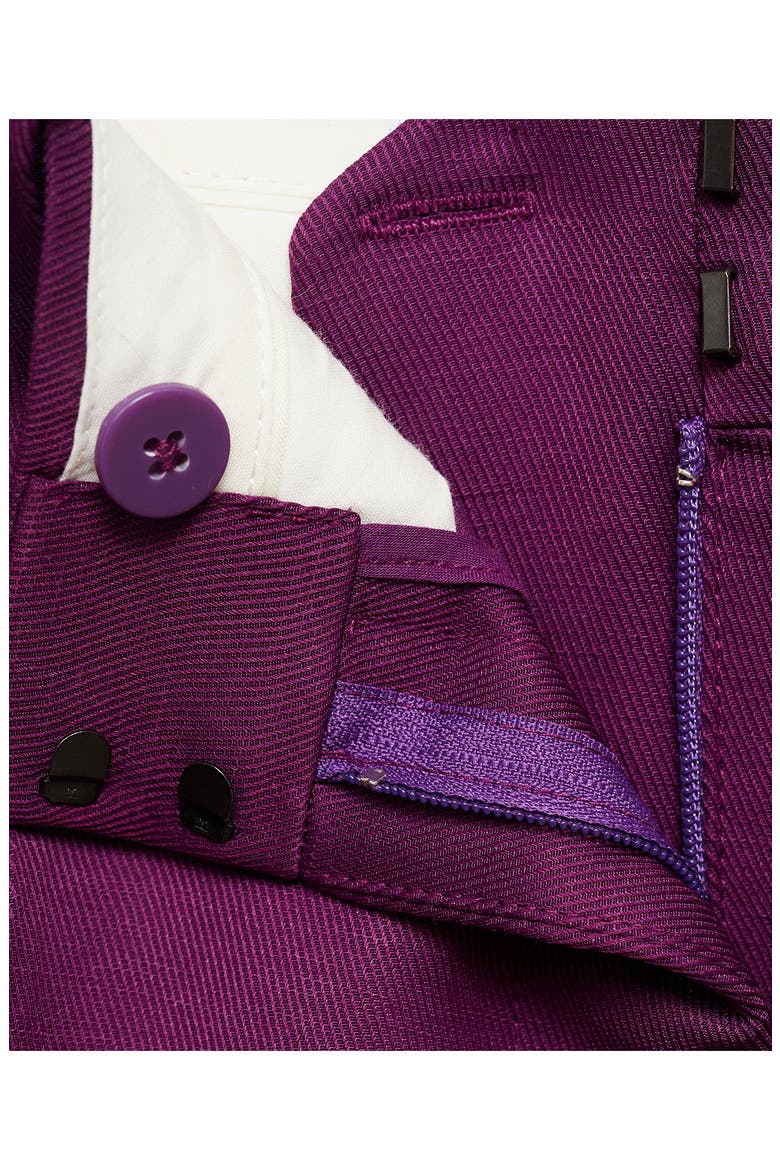 Straight Leg Suit Trousers, Alternate, color, FUCHSIA