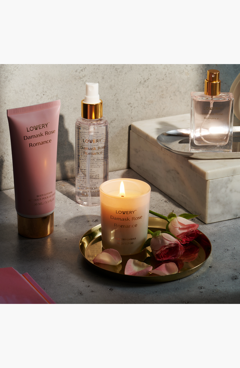 Lovery Damask Rose 6-Piece Romance Bath and Body Care Gift Set, Alternate, color, Damask Rose