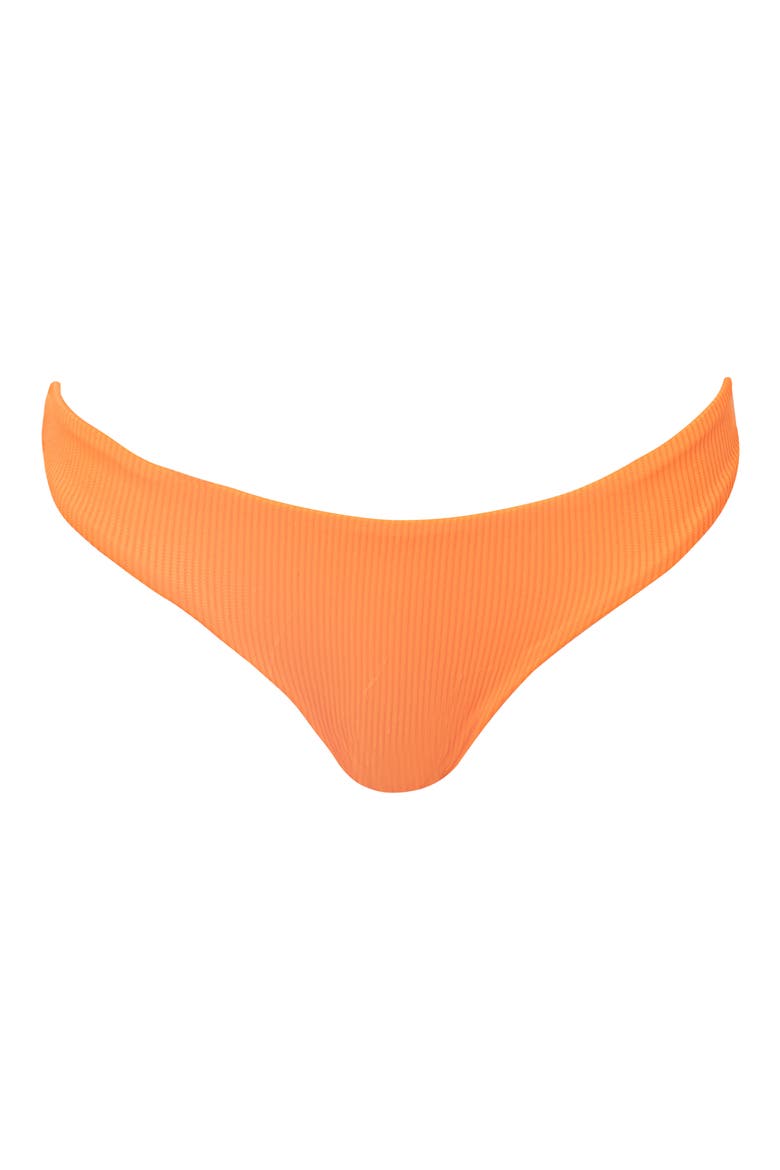 Neon Orange Flirt Reversible Bikini Bottoms, Alternate, color, BRIGHT ORANGE