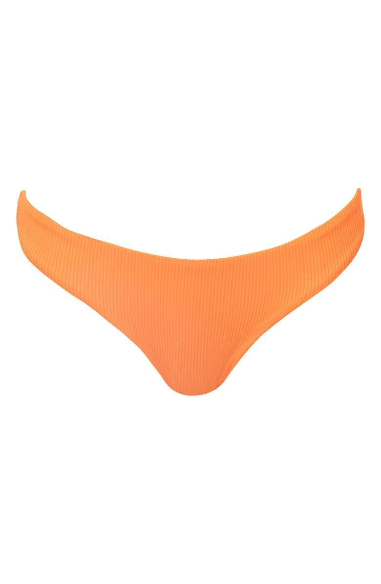 Maaji Neon Orange Flirt Reversible Bikini Bottoms, Alternate, color, Bright Orange