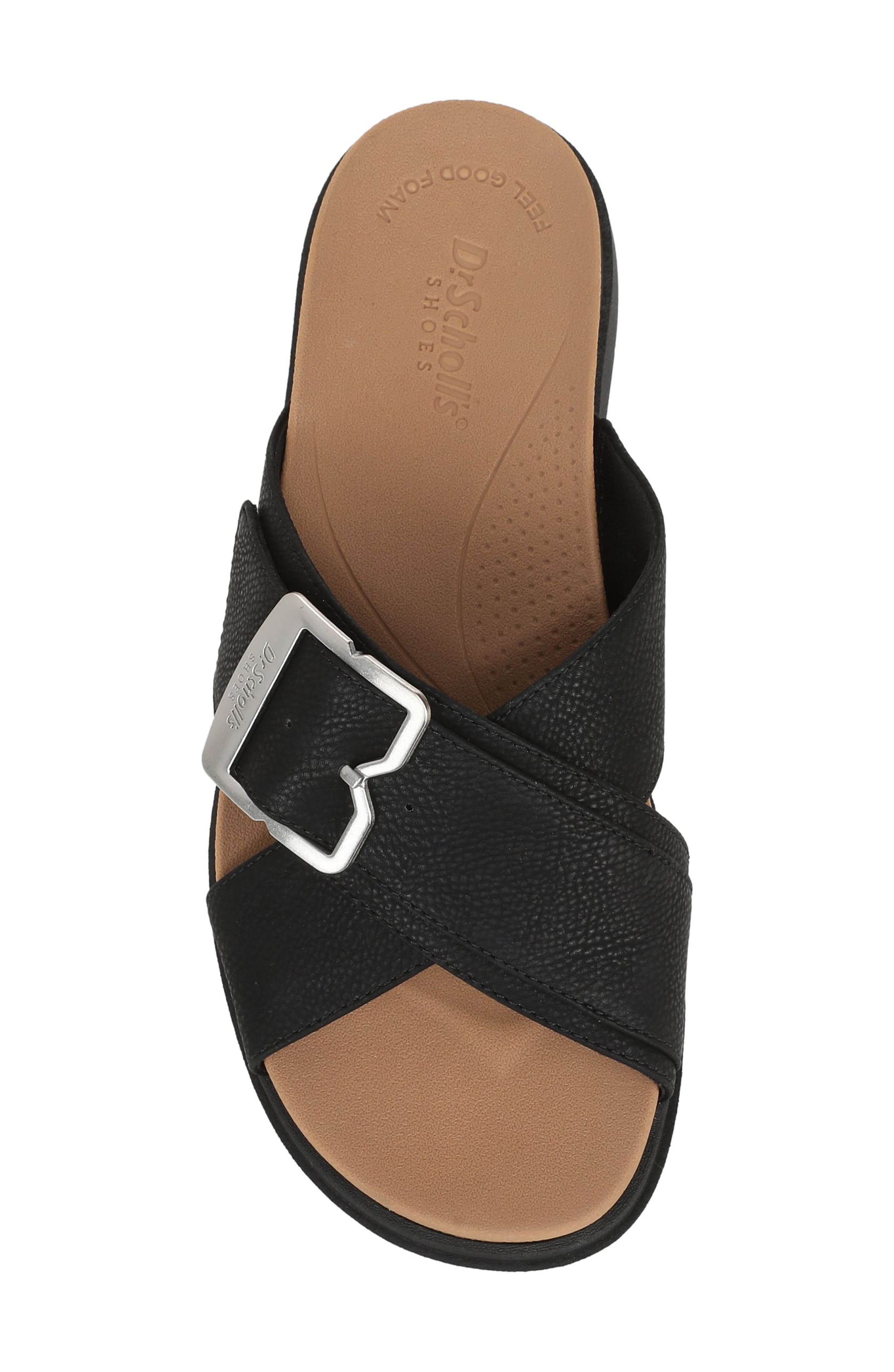 Dr. Scholl's Piper Platform Sandal, Alternate, color, Black Faux Leather