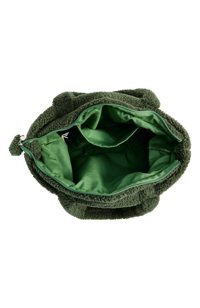 Museum of Peace & Quiet Logo Faux Shearling Tote, Alternate, color,