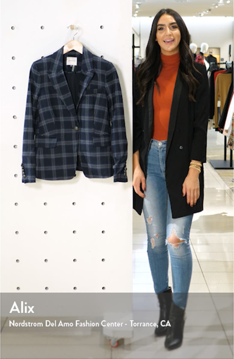 Plaid One Button Blazer, sales video thumbnail