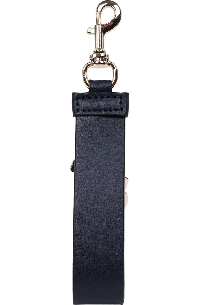 True Religion Bag Charm Keychain, Alternate, color, Navy