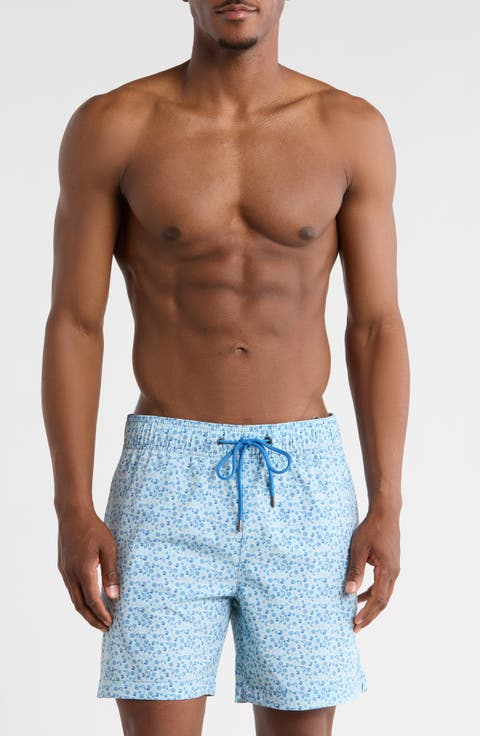 Floral Sea Swim Trunks