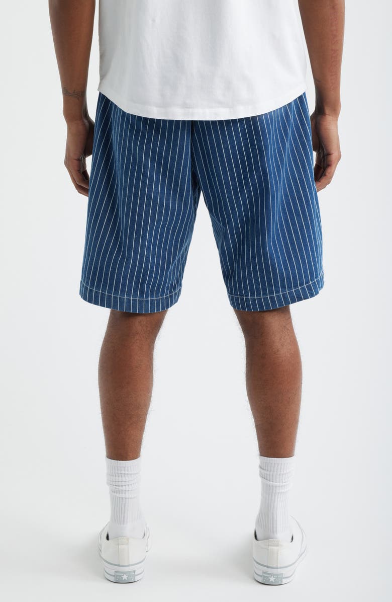 Service Works Part Timer Organic Cotton Pinstripe Shorts, Alternate, color, Navy Stripe