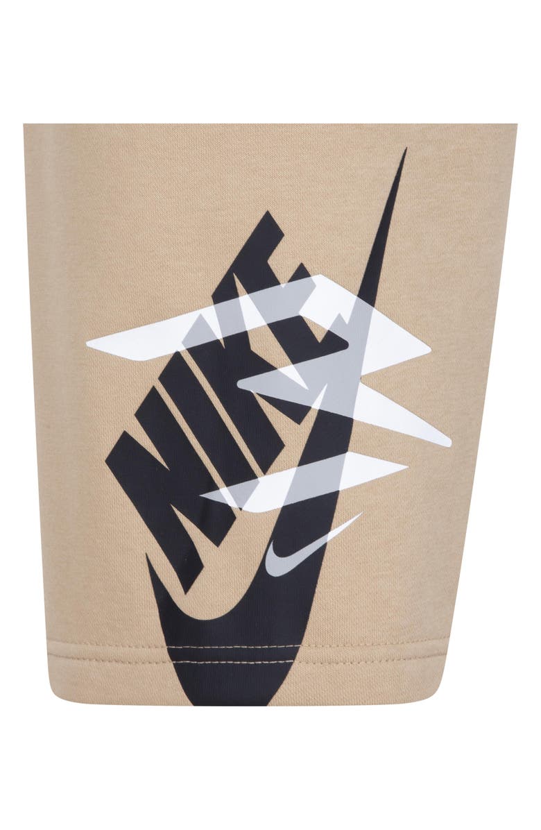 3 Brand Kids' Iconic Duo Crew Tee & Shorts Set, Alternate, color, Black