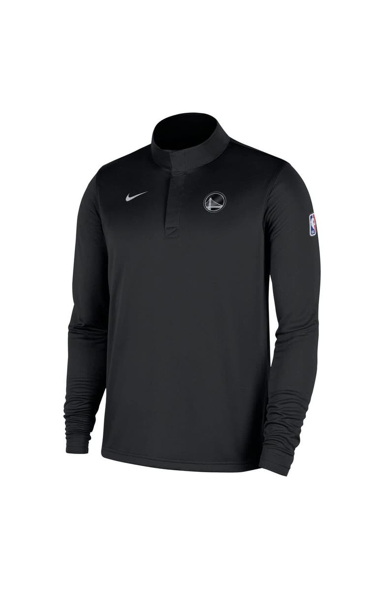 Nike Men's Nike Black Golden State Warriors 2025/26 Authentic Coaches Quarter-Zip Dri-Fit Top, Alternate, color, Black