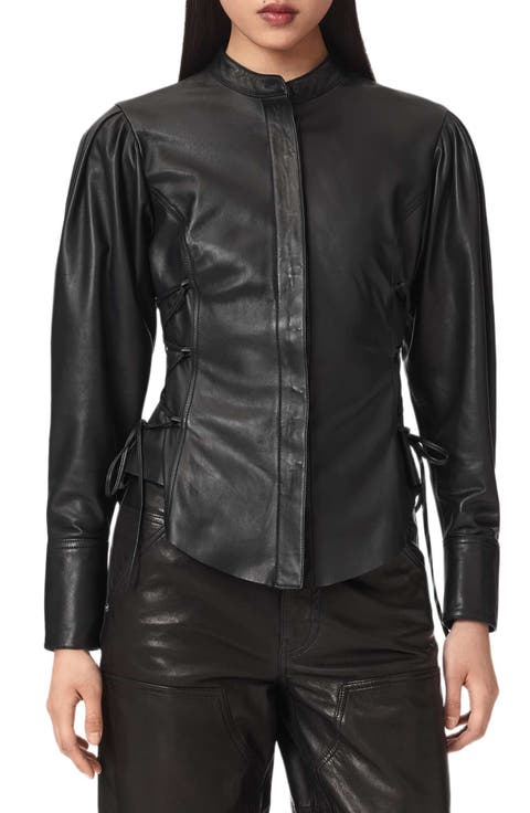 Evanna Leather Shirt