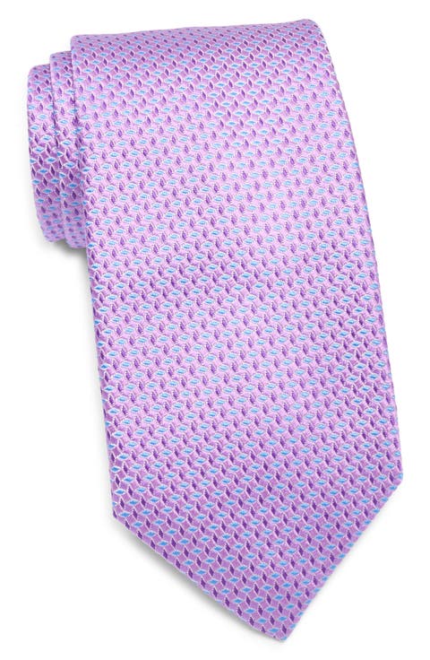 Geo Jacquard Silk Tie