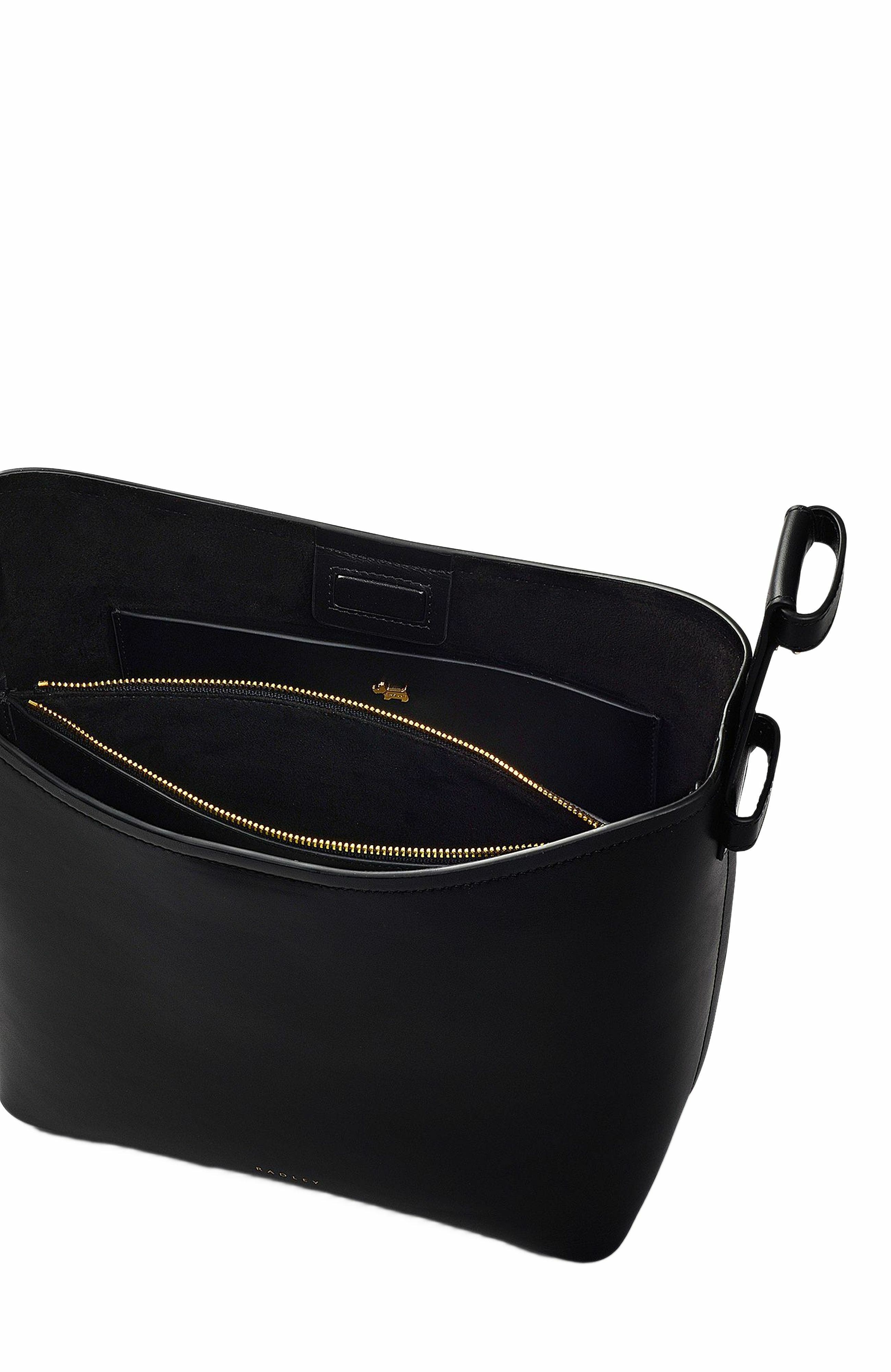 Radley Bathurst Mews Medium Ziptop Shoulder Bag, Alternate, color, Black