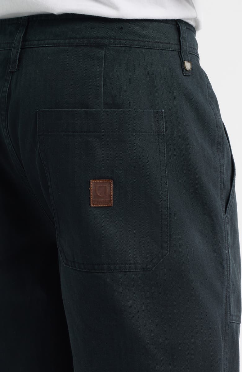 Brixton Surplus Cotton Shorts, Alternate, color, Washed Black