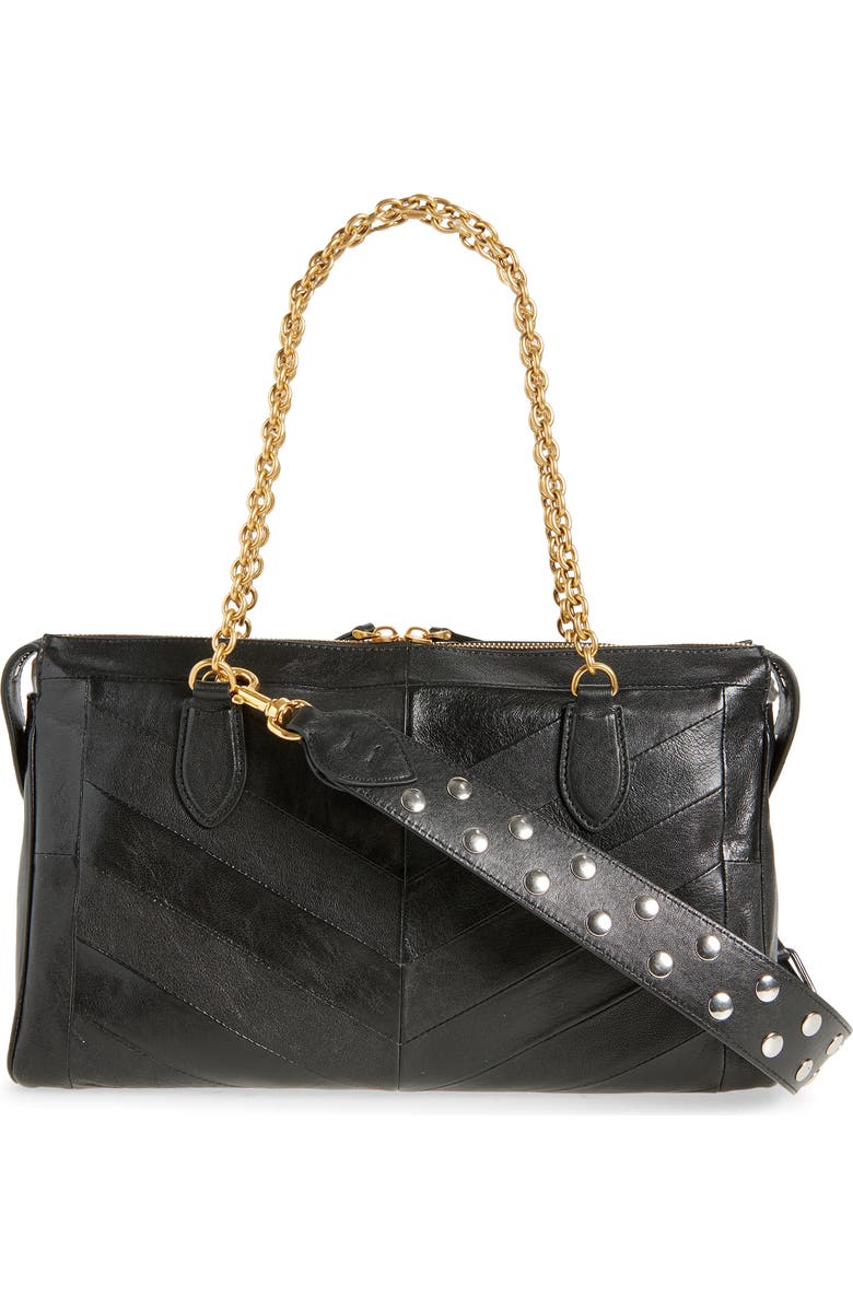 Valentino Garavani Panthea Chevron Patchwork Leather Tote, Alternate, color,