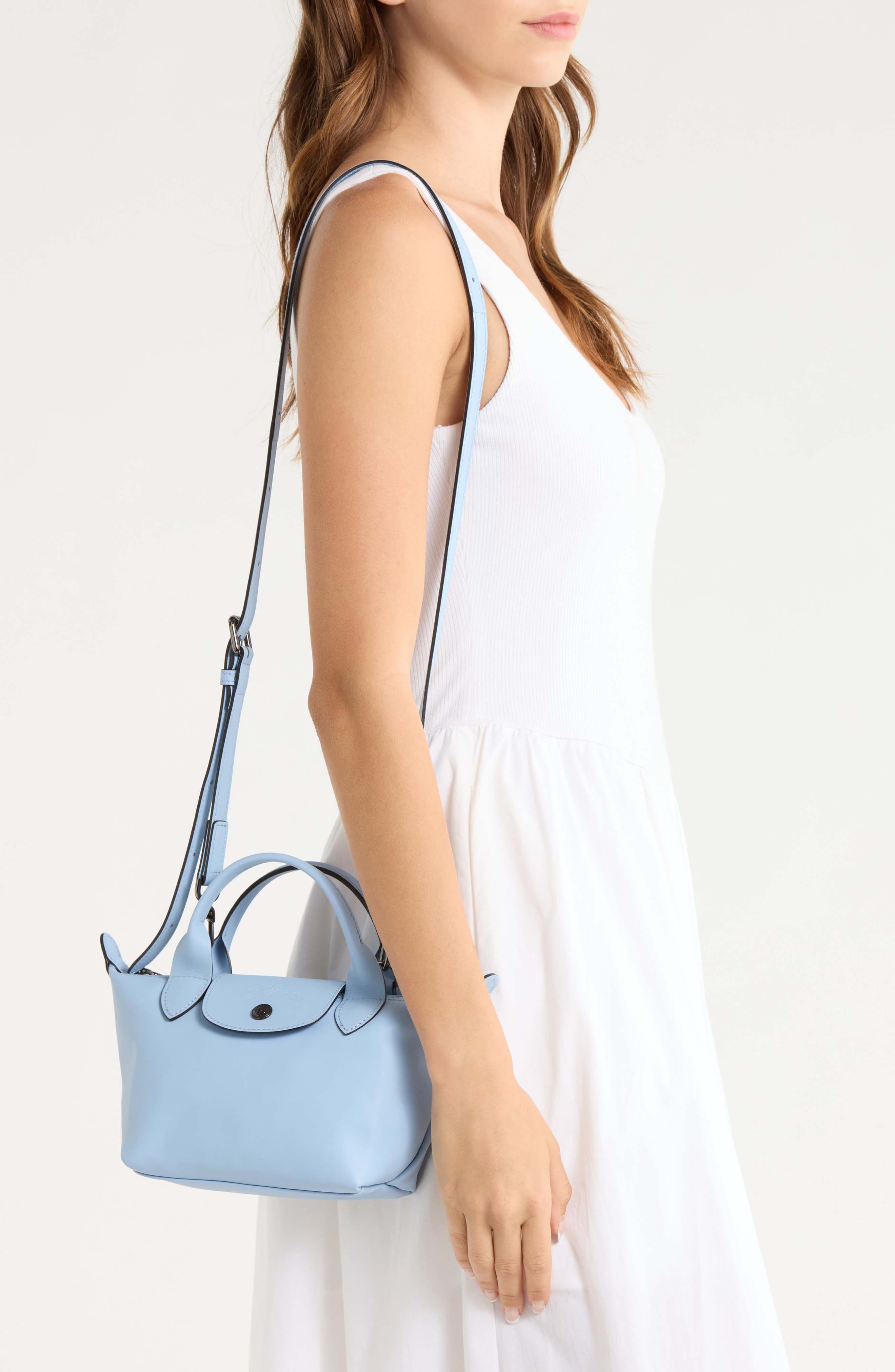 Extra Small Le Pliage Xtra Leather Top Handle Bag, Alternate, color, WAVE