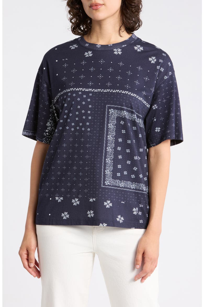 Karter Ex-Boyfriend T-Shirt, Main, color, AG BANDANA DEEP NAVY