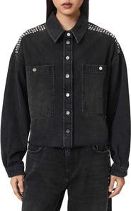 AllSaints Nicky Stud Denim Jacket