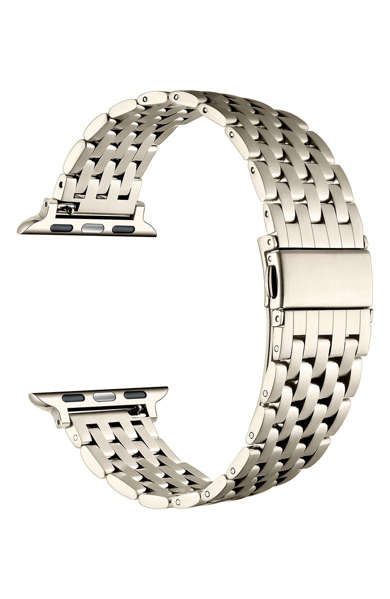 The Posh Tech Remy Stainless Steel Apple Watch<sup>®</sup> Watchband, Alternate, color, Starburst