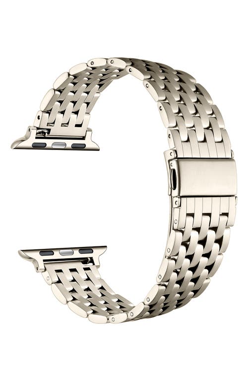 The Posh Tech Remy Stainless Steel Apple Watch® Watchband In Metallic