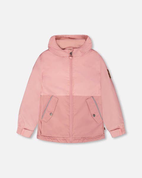 Girl Mid-Season Flap Pockets Jacket in Recycled Polyester (Toddler, Little Kid & Big Kid)