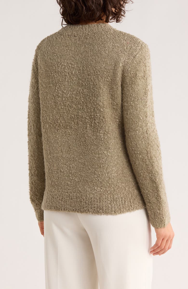 ELIE ELIE TAHARI Bouclé Sweater, Alternate, color, Moss Green