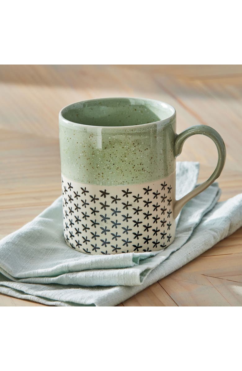 tag Emery Mug Green Multi Stoneware Everyday, Alternate, color, Green