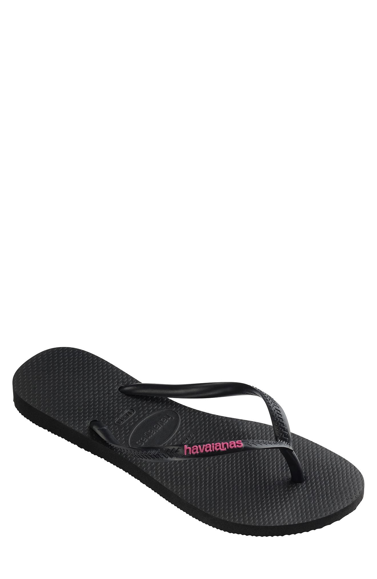 Havaianas Slim Logo Flip Flop, Main, color, 