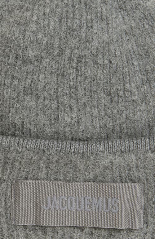 Jacquemus Le Bonnet Gros Grain In Dark Grey