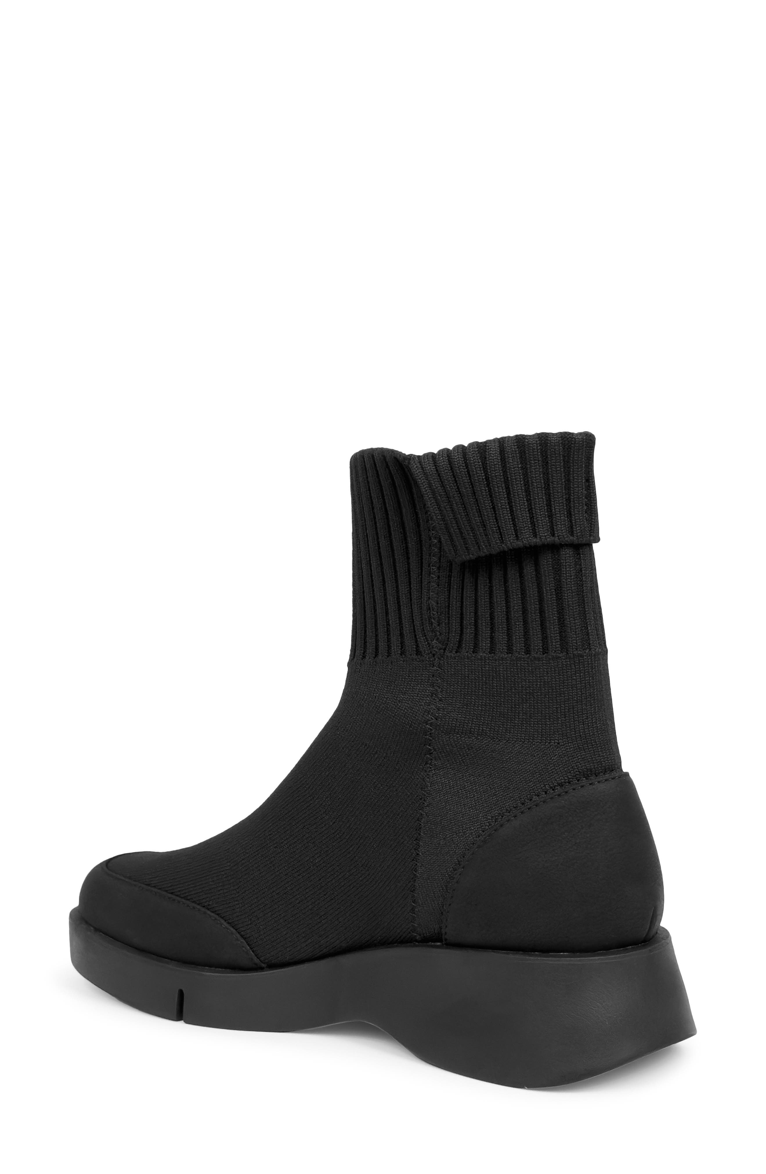 Aerosoles Flame Flatform Knit Bootie, Alternate, color, Black