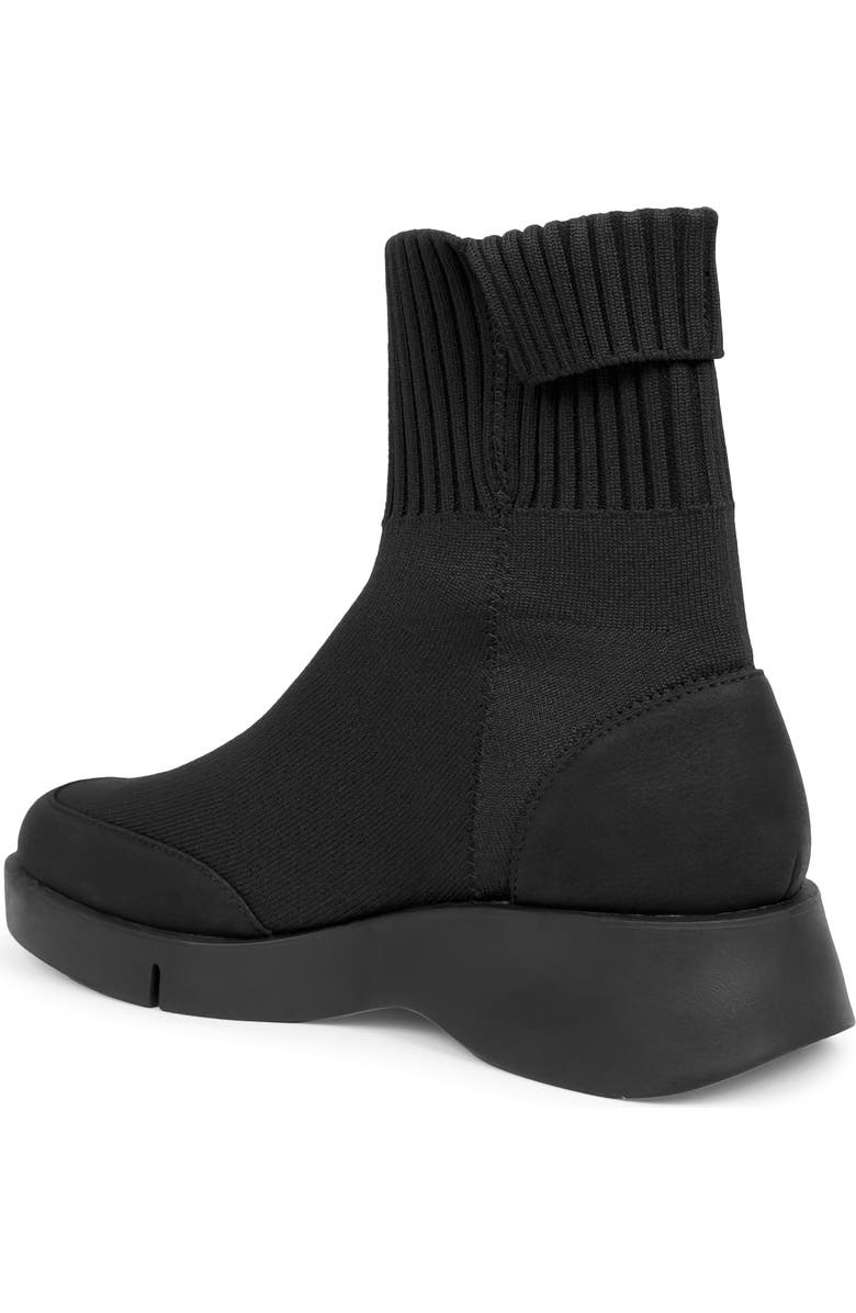 Aerosoles Flame Flatform Knit Bootie, Alternate, color, Black