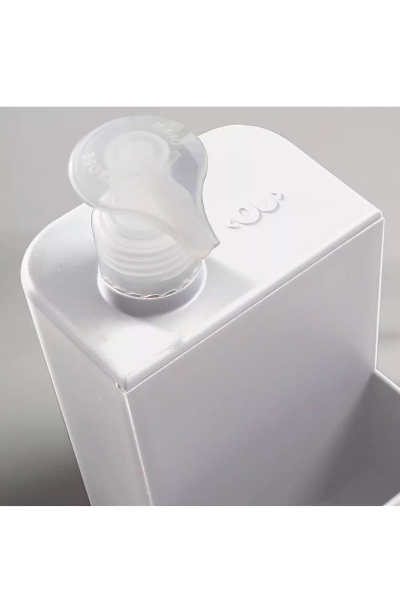 OU Clear Durable Kitchen Dish Soap Dispenser Organizer with Sponge Holder, 16 oz, Alternate, color, 