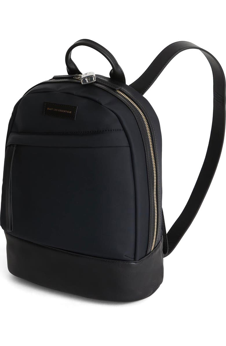 WANT Les Essentiels Mini Piper Nylon Backpack, Main, color, Black Nylon/ Jet Black