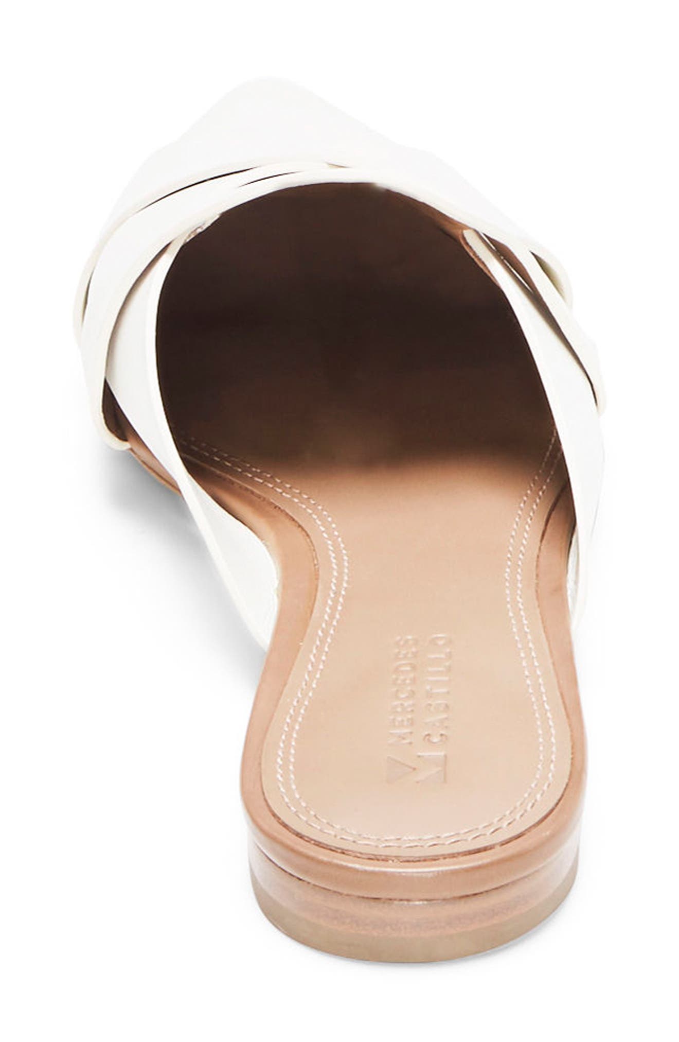 Leive Pointy Toe Mule, Alternate, color, WHITE LEATHER