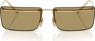 Prada 60mm Rectangular Sunglasses