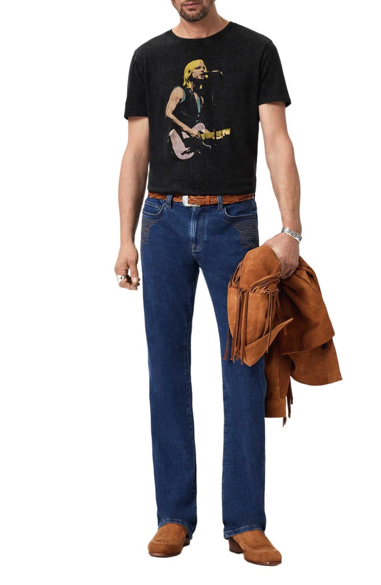 John Varvatos Tom Petty Organic Cotton Graphic T-Shirt, Alternate, color, Black