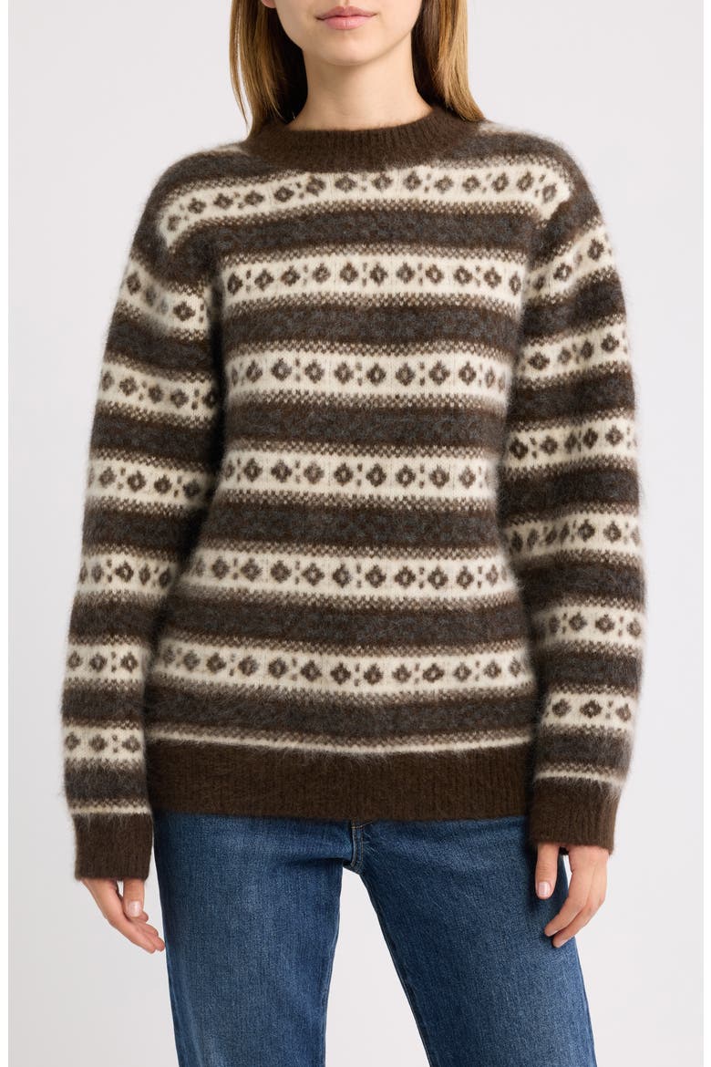 Myles Wool Sweater, Main, color, SANDHAMM JACQUARD