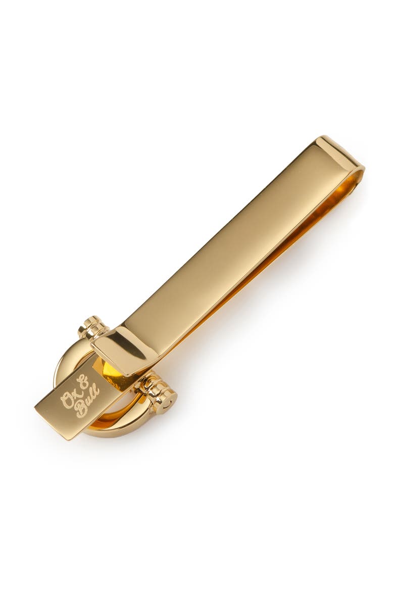 Horse Bit Stainless Steel Tie Bar, Alternate, color, GOLD
