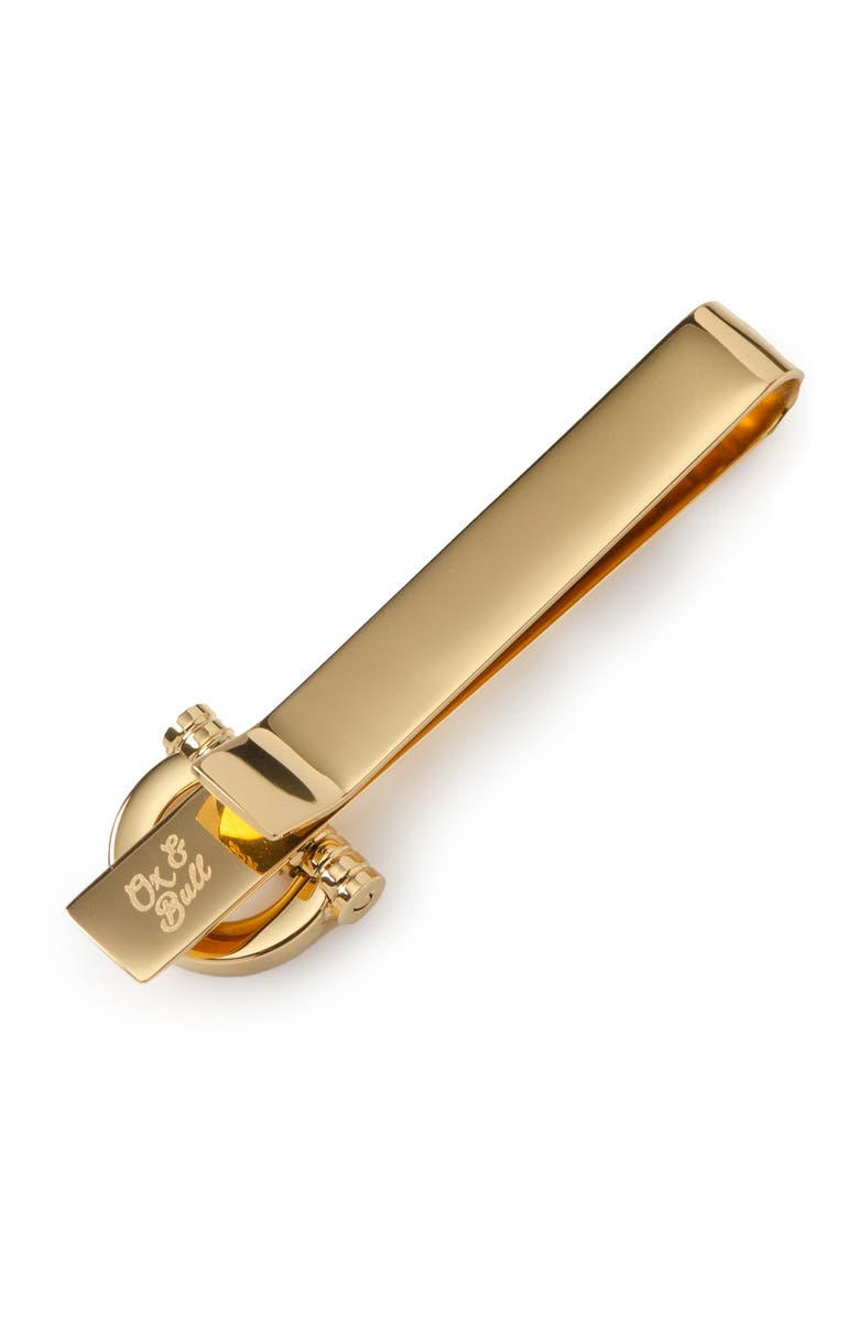 Cufflinks, Inc. Horse Bit Stainless Steel Tie Bar, Alternate, color, Gold