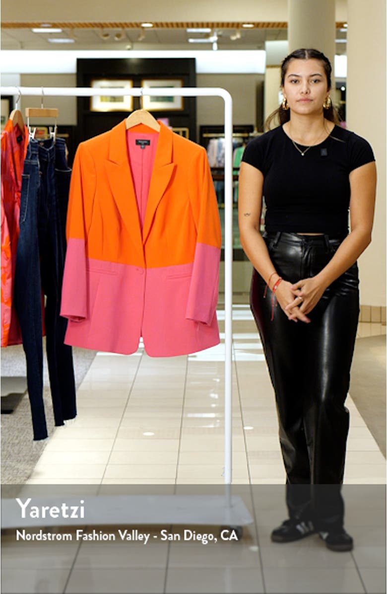 Colorblock Peak Lapel Blazer, sales video thumbnail