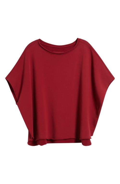 Frank & Eileen Olive Triple Fleece Original Capelet In Burgundy