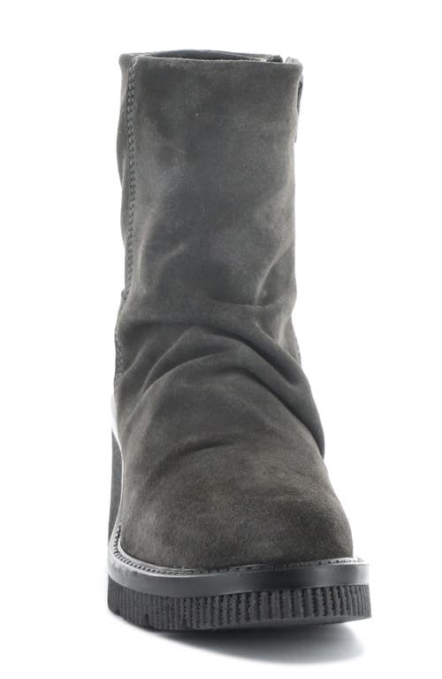 Bos. & Co. Alina Waterproof Platform Wedge Bootie In Gray